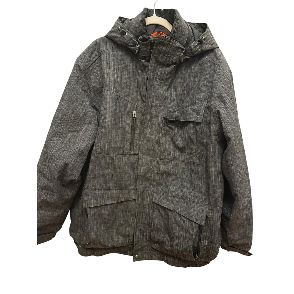 Nike ACG Coat Men's XL Gray Outer Layer Fit Storm 3 Hooded Winter Jacket Ski